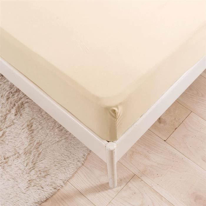 Protège-matelas Triple Rembourrage Microfibre - Jupe 40 Cm De Profondeur - Taille 180x200 Cm - Blanc