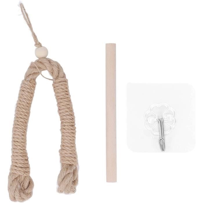 Porte-Papier Toilette Mural En Corde De Chanvre Nautique - Style Vintage - Accessoire De Salle