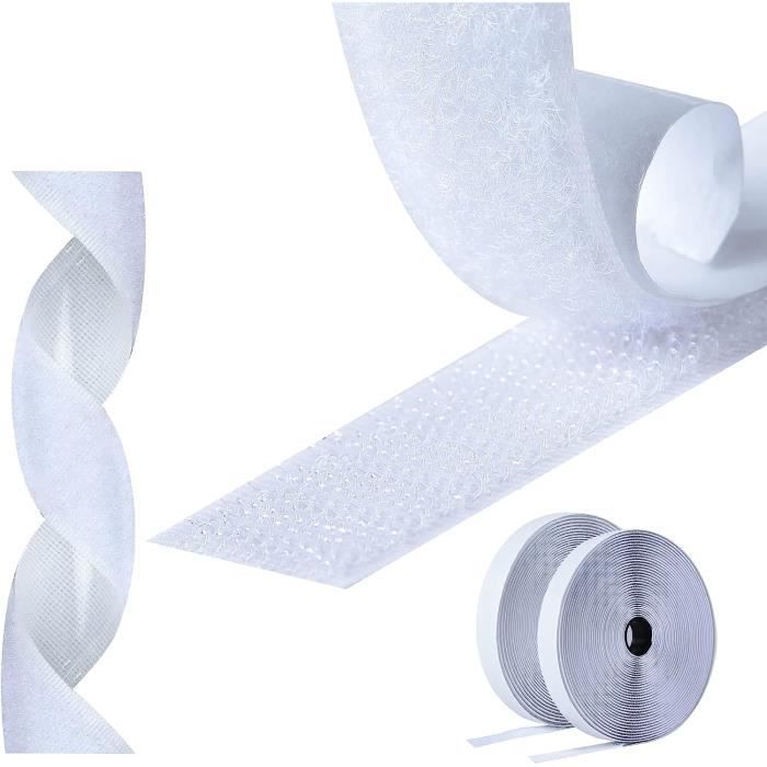 Scratch Autocollant Double Face,8m Bande Scratch Adhésif Bande ...