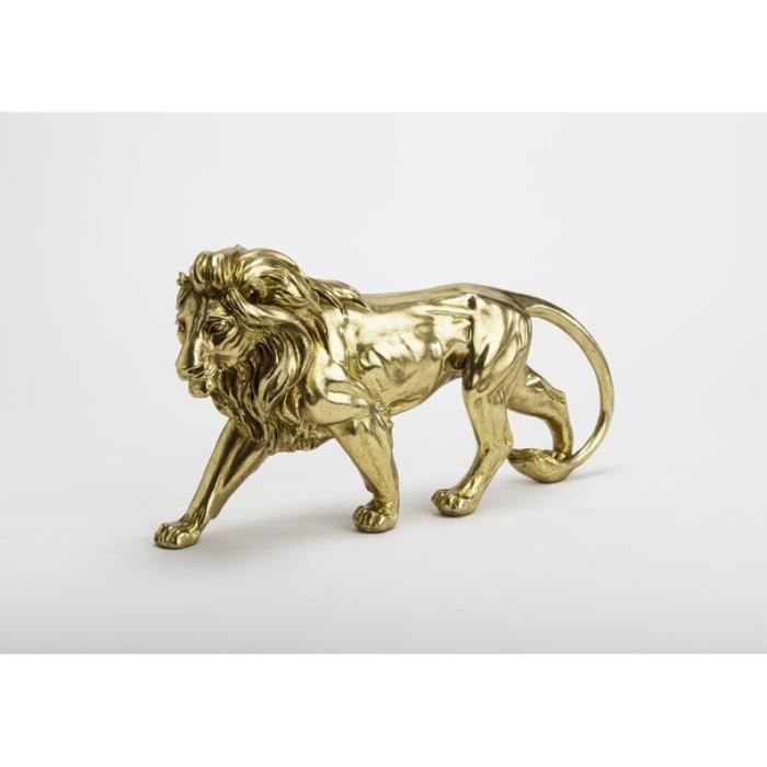 Statue Lion Cuivre Antique Bronze – Figurine Petite Lion Africain Vintage, Presse-Papier Décor Bureau Maison Étude
