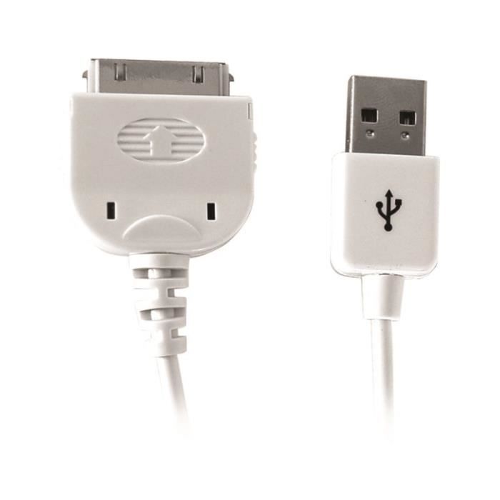 Cordon 1 M de Synchronisation USB, Câble chargeur pour Apple iPhone 4s