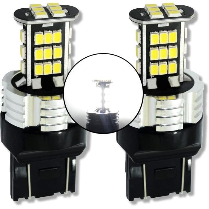 Ampoules LED T20 W21W 144 SMD Canbus Orange Pour Clignotants - Lot De 2 - 12V