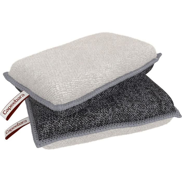 Lot De 4 éponges Lavables CAPEEBARA - Douces Et Grattantes | Écologiques, Réutilisables (4 Couleurs)