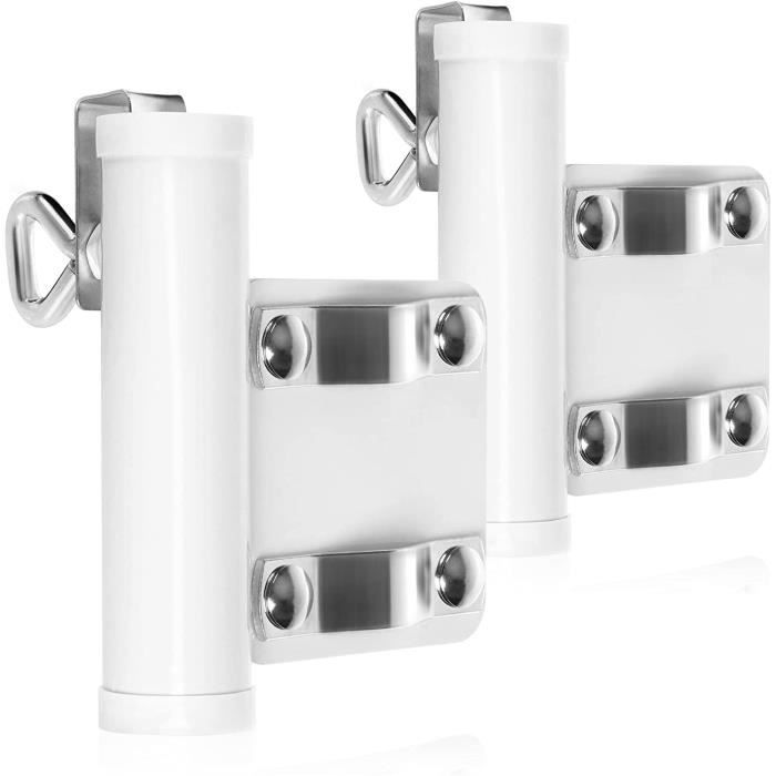4smile Support parasol balcon pour balustrade SunnyGuy – pour parasols rectangulaires jusqu'à 210x150cm, ronds jusqu'à 270cm – pied de parasol compacte pour balcon