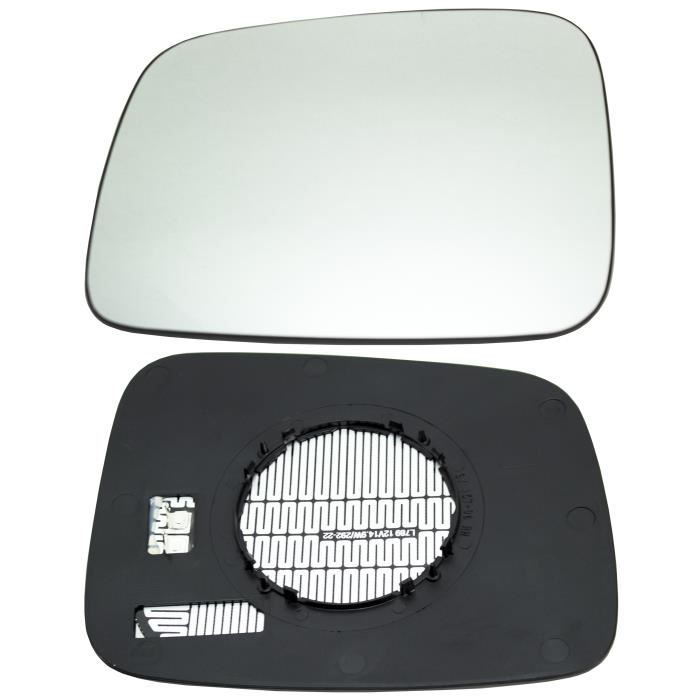 MIROIR RETROVISEUR VW T4 CARAVELLE MULTIVAN GLACE DEGIVRANT GAUCHE CONDUCTEUR