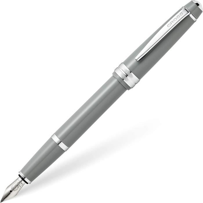 Stylo-plume à Bille Lalex - Acrylique Gris Section Carrée - Neuf étiqueté