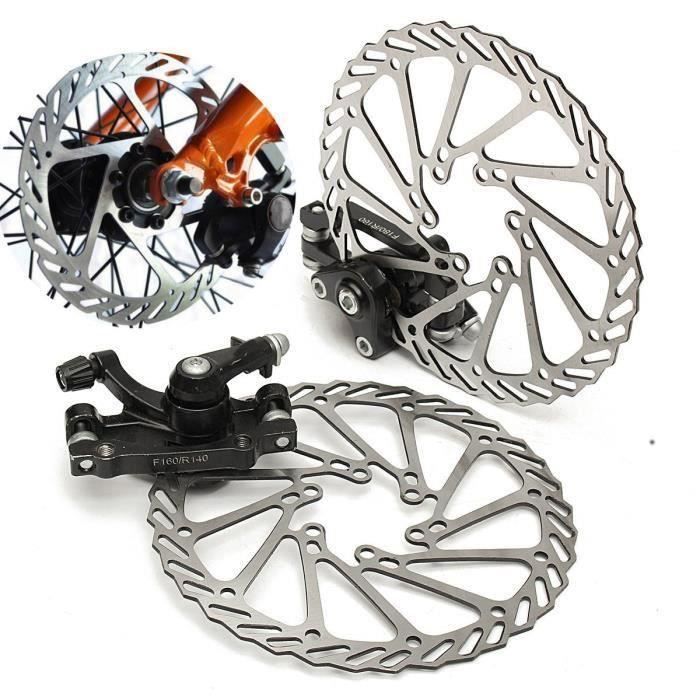 Vélo de Route 1 Paire HB100 Disque de Frein de Vélo et étrier Avant//Arrière de Frein à Disque Mécanique de Route de Montagne pour VTT Jeu de Freins à Disque de Vélo BMX