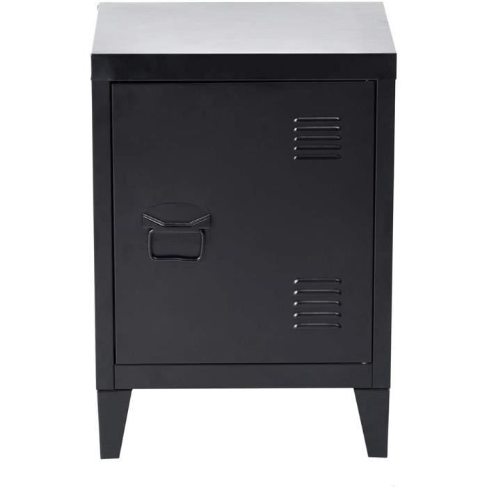 Petite Armoire de Rangement,Table de Chevet en Métal,Armoire de