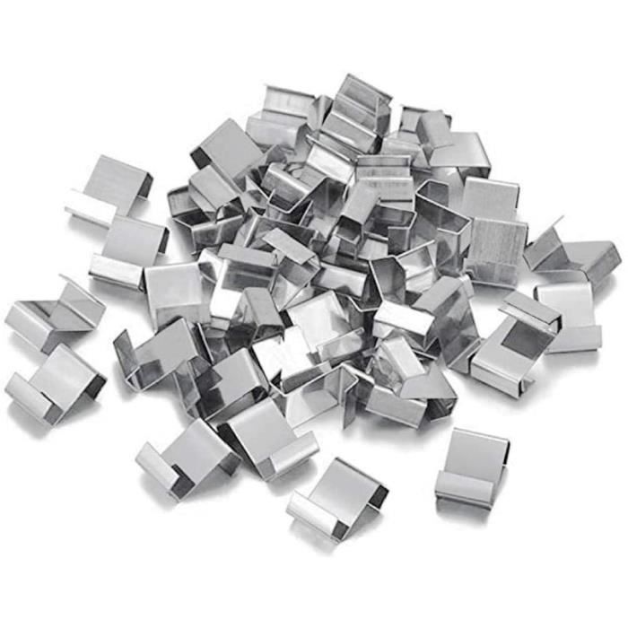 Lot De 25 Clips De Fixation En Acier Inoxydable Pour Vitrage De Serre - Type W, 7,7x3 Cm, Résistant à La Rouille