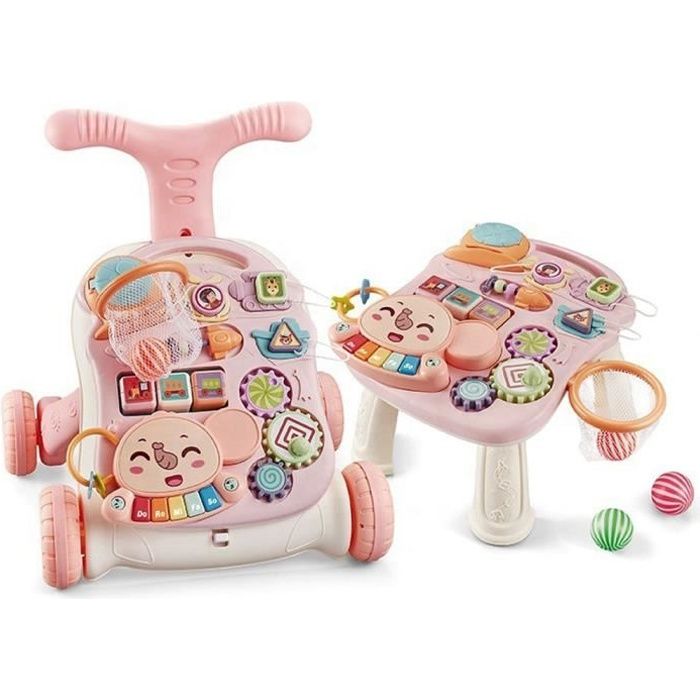 Trotteur Bébé 3 en 1 , Détachable, Vitesse Réglable Et Table D'activité Bébé  Amusante, Convient Pour Fille, Garçon Jouet 6-18 Mois - Cdiscount Jeux -  Jouets