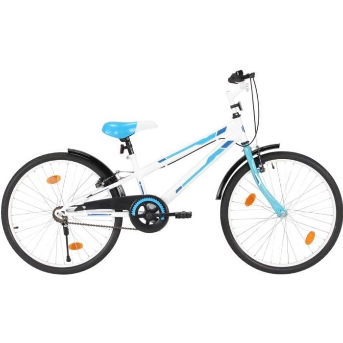 MMCZ Vélo pour enfants 24 pouces Bleu et blanc VENTE FLASH®ONBIDN®