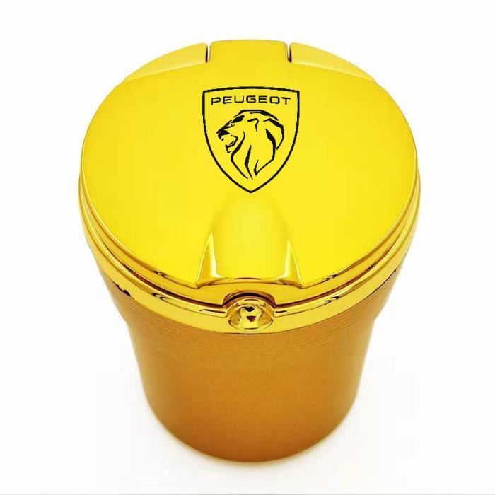 Voiture Cendriers Pour Peugeot 2008 206 207 3008 301 307 308 308S Car Détachées Anti Odeur Extinguible Sans Fumée Avec Couvercle With LED Lumière Ashtray
