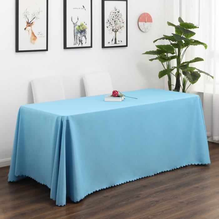 Nappe De Table KLUOT 180x180cm - Coton, Lavable, Pour Mariage/Événements