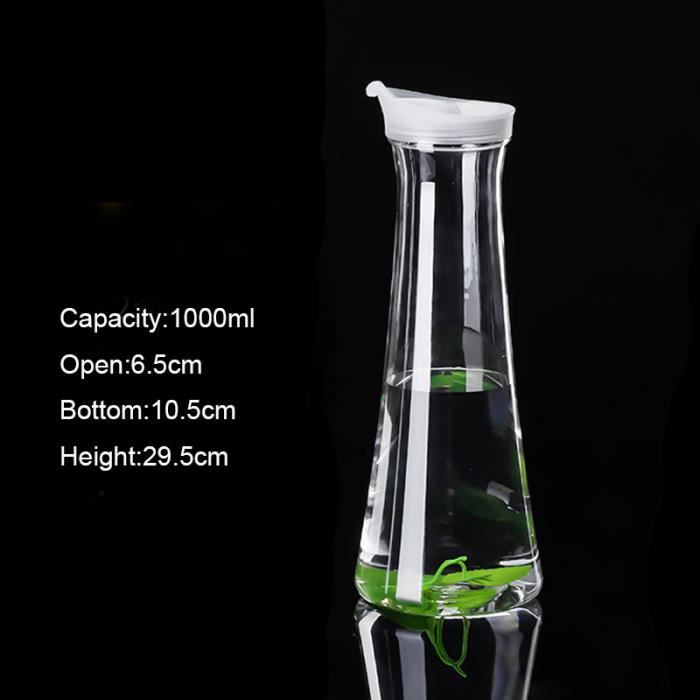 Pichet D'eau 2,7 L En Plastique PP - Vert Matcha, Filtre Intégré, Pour Thé, Jus, Lait, Compatible Réfrigérateur
