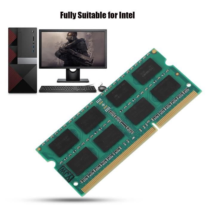 Kit RAM Kingston 8 Go (2x4 Go) DDR3L 1600 MHz PC3L-12800S Pour PC Portable - 204 Broches SO-DIMM