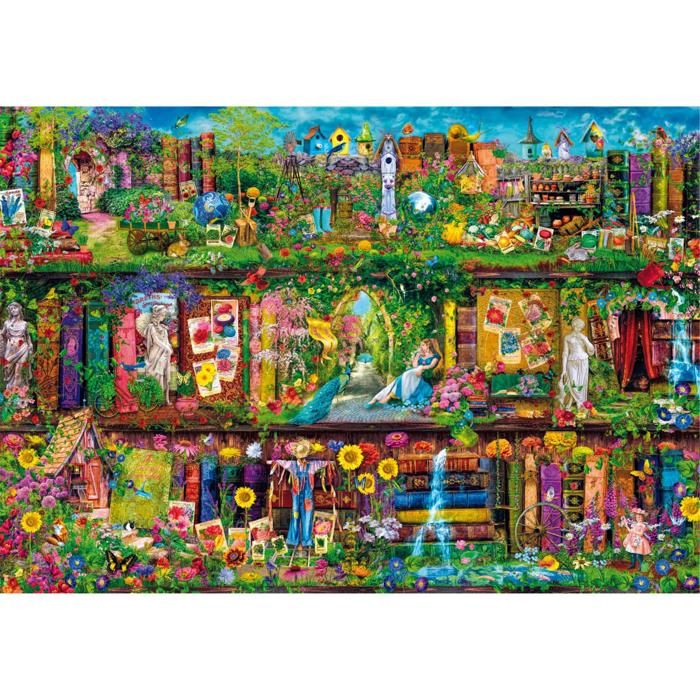 Puzzle - CLEMENTONI - Garden Shelf - 6000 pièces - 1686 x 1184 cm - Paysage et nature