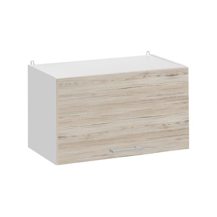 Meuble haut de cuisine Eco Noyer Blanchi 1 porte relevable L 60 cm - Cuisineandcie Meuble haut de cuisine Eco Noyer Blanchi 1 porte relevable L 60 cm - Cuisineandcie