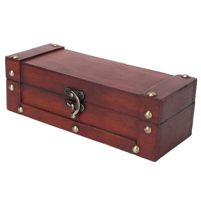 Atyhao mallette de rangement en bois rétro Atyhao Boîte de rangement de