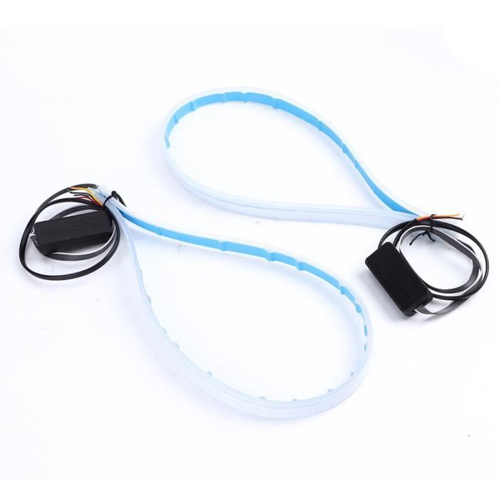 Bande LED Pour Capot De Voiture - Effet Scan Dynamique Au Démarrage - 70 Pouces (59"), IP68, 12V - Pour Voiture, Camion, SUV - Blanc