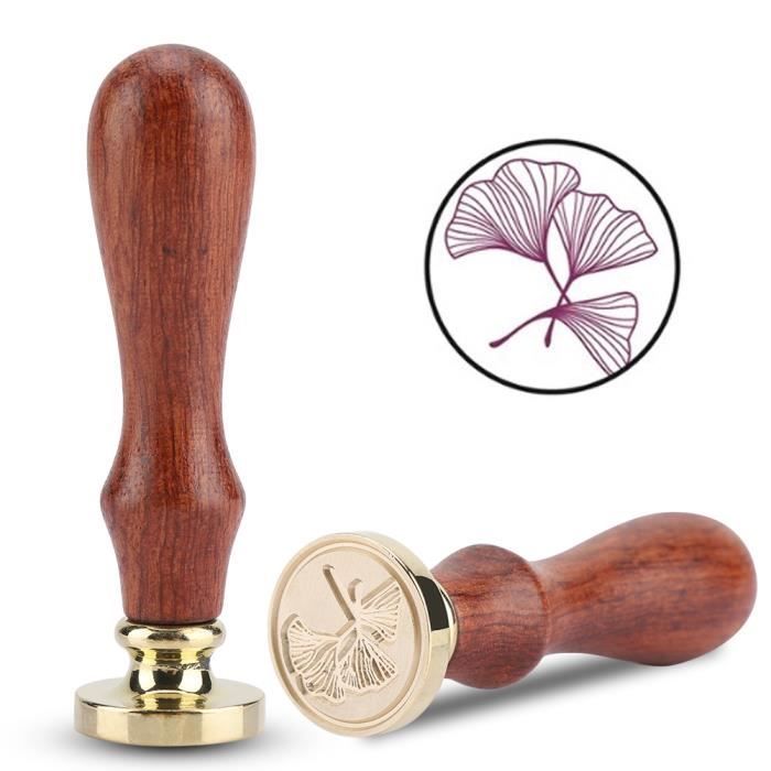 Sceau De Cire Oiseaux 30mm Craspire - Tête Laiton Amovible Avec Manche Bois - Style Rétro Vintage