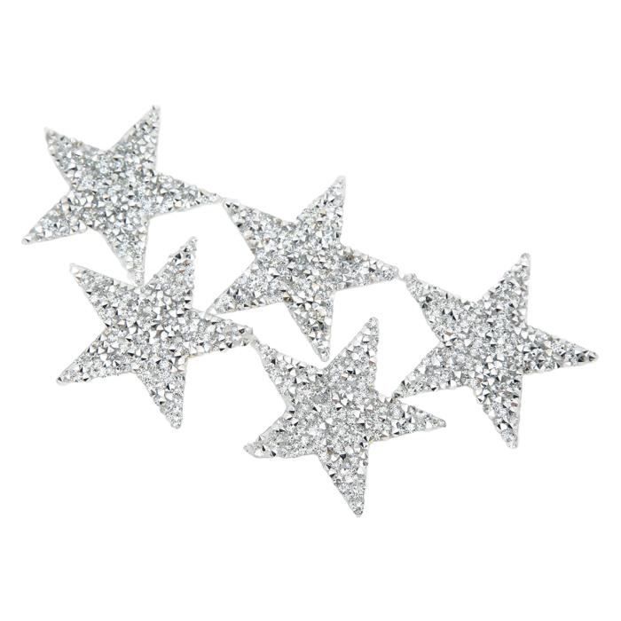 12 Patchs Thermocollants Paillettes Reine Des Neiges - Flocons De Neige 25mm, Pour Décorer Vêtements Et Accessoires - 5