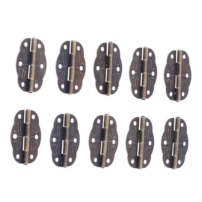 100 pcs Petite boîte Charnières, Granmp Boîte à bijoux Charnières