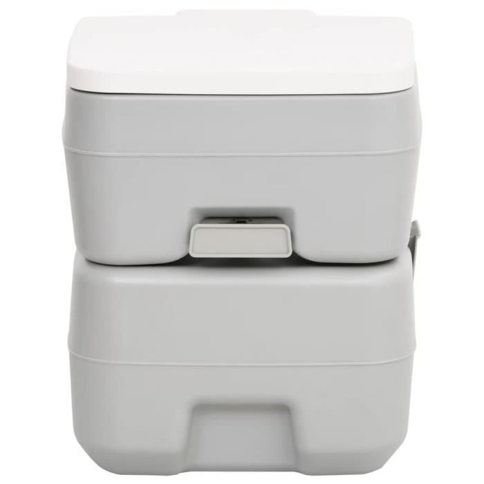 GOPLUS Toilette portable,Capacité de 5L,Supporter 200KG,WC Toilettes de  Camping de Voyage,avec Siège Mobile,Facile à Nettoyer,Blanc - Cdiscount  Bricolage