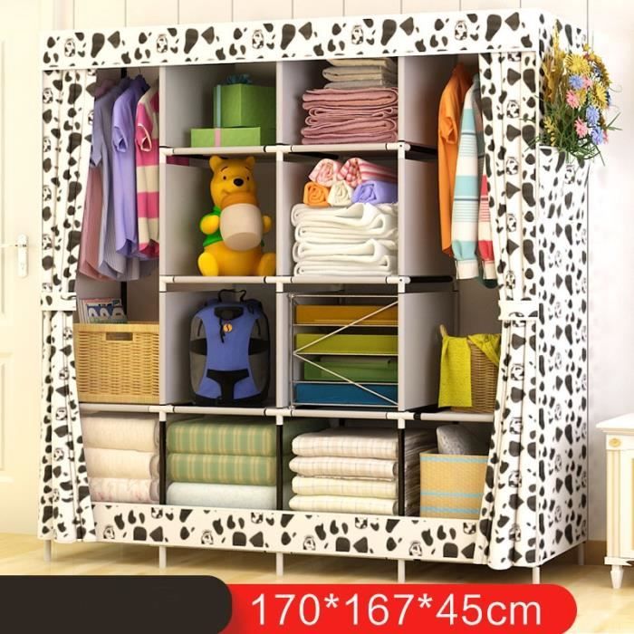 Actionclub Armoire Multifonction Tissu Pliant Armoire De Rangement En Tissu Montage Bricolage Facile A Installer Armoire De Renfort Achat Vente Penderie Mobile Cdiscount
