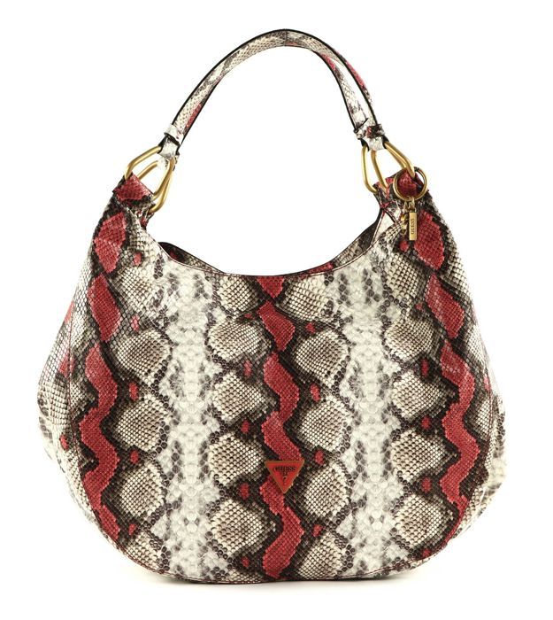 GUESS Sac à main blanc rouge clair pour femme Becci Large