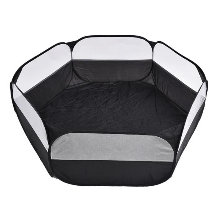 Comparer les prix de Cage pour petits animaux - Non spécifié - Parc pliable - Intérieur/extérieur - Portable - Noir