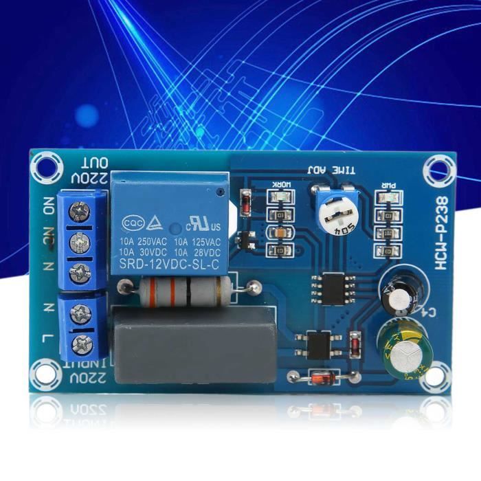 Module Relais Minuterie Réglable AC 100V-220V - Pour Arrêt Retardé Ventilateur Ou éclairage - Carte De Commande
