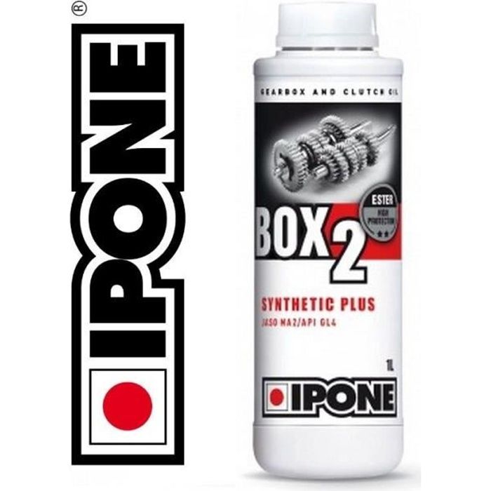 Huile de boite de vitesse 2 Temps IPONE BOX 2 SYNTHESIS 2T 1 LITRE moto  scooter