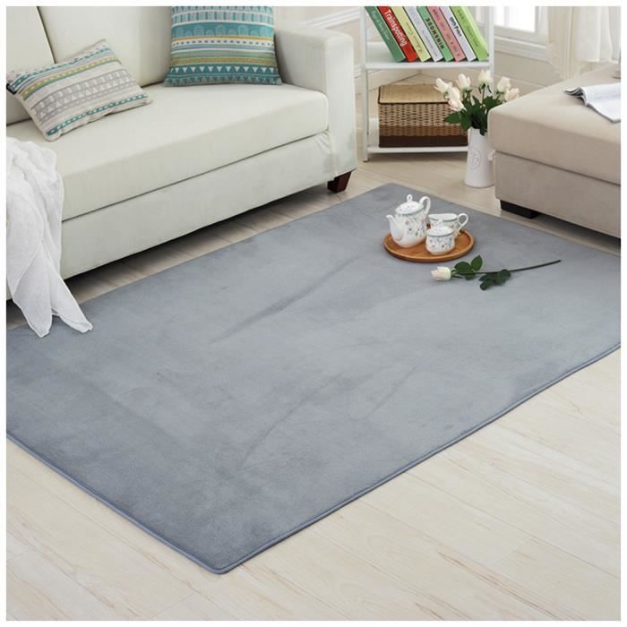 FVVRAX Tapis de sol pour chambre à coucher, salon 90x150 cm, Tie-Dyed gris foncé pelucheux