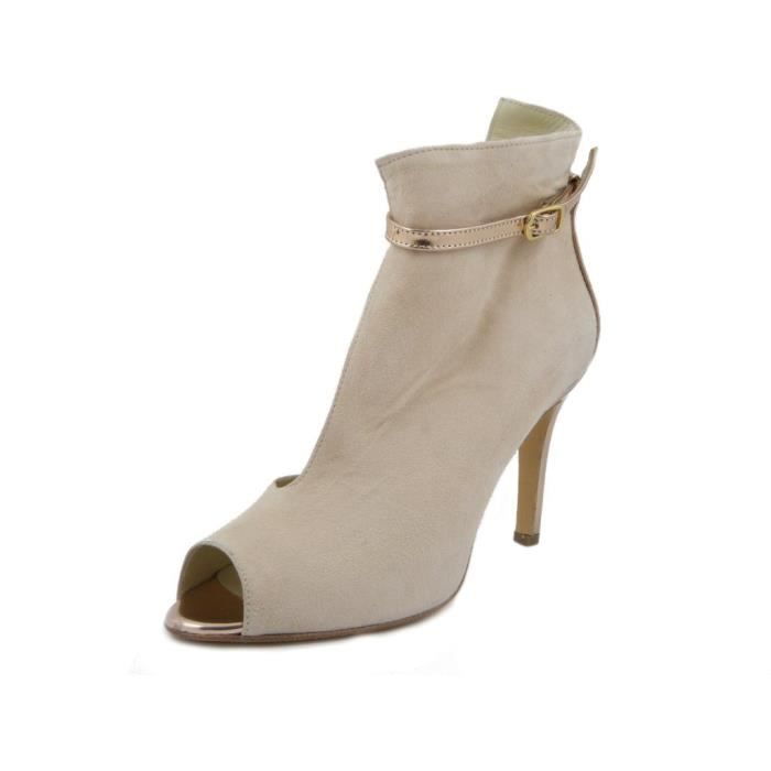 boots ouvertes femme