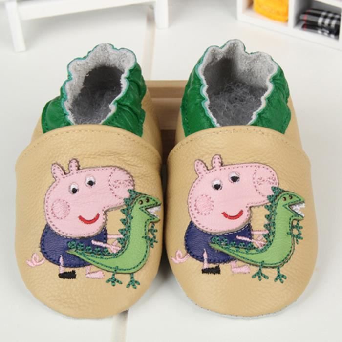 chaussons cuir bébé dpam