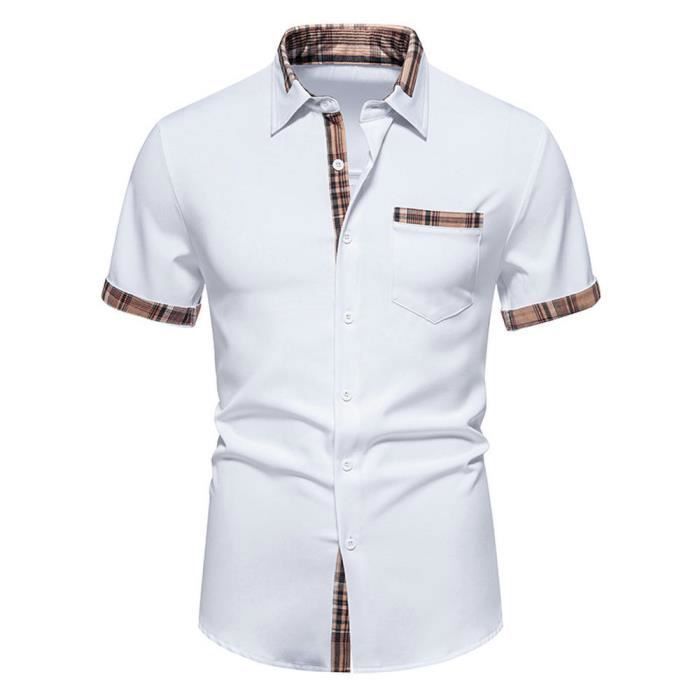 Chemise ExOfficio Homme – Carreaux Vert/jaune/orange – Manches Courtes – Taille XL