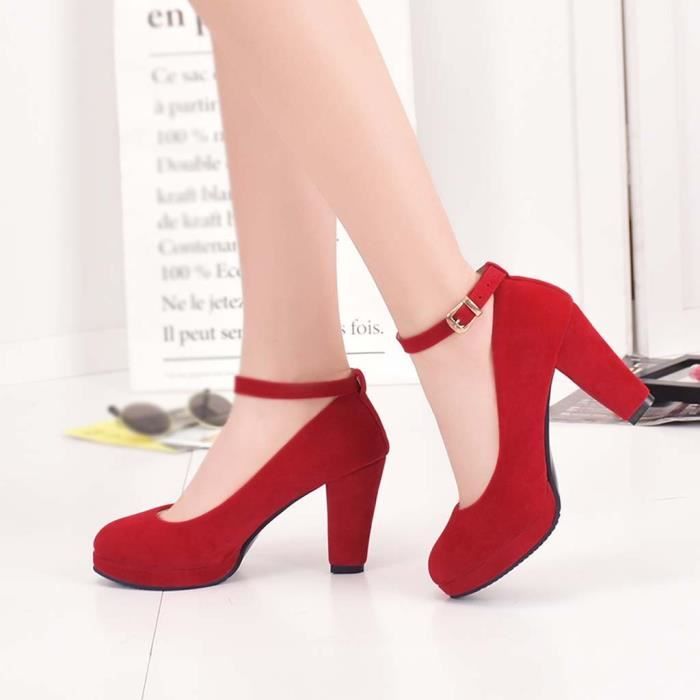 chaussures rouge talon