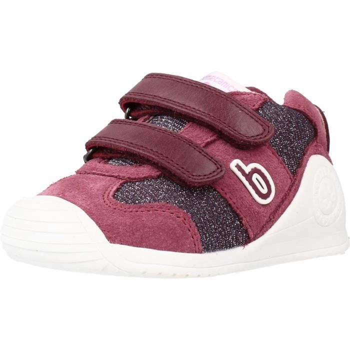 Biomecanics Basket fille - BIOMECANICS - 109557 - Semelle int. Gomme - Scratch - Rouge
