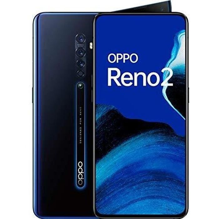 Téléphone Portable Smartphone OPPO Reno 2 Débloqué 4G 256Go Stockage 8Go  RAM 16MPx Noir - Cdiscount Téléphonie