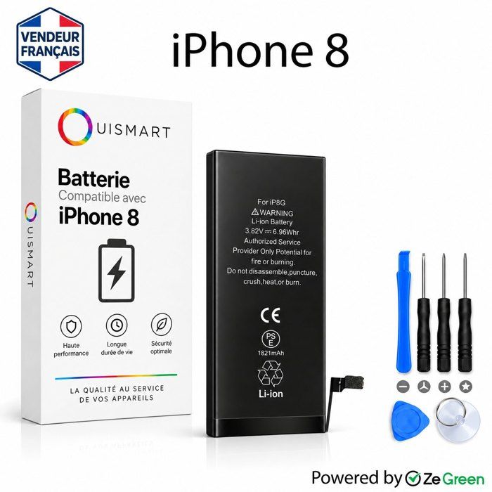 OnlyTech Premium reservebatterij voor iPhone SE (2e generatie) – 1821 mAh, identiek aan het origineel, set met 12 professionele gereedschappen en displaylijm inbegrepen OnlyTech Premium reservebatterij voor iPhone SE (2e generatie) – 1821 mAh, identiek aan het origineel, set met 12 professionele gereedschappen en displaylijm inbegrepen