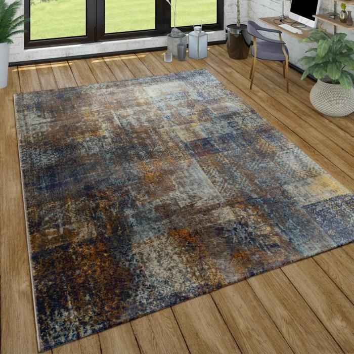  Tapis  Poils Ras Salon  Aspect Us  Patchwork Style 