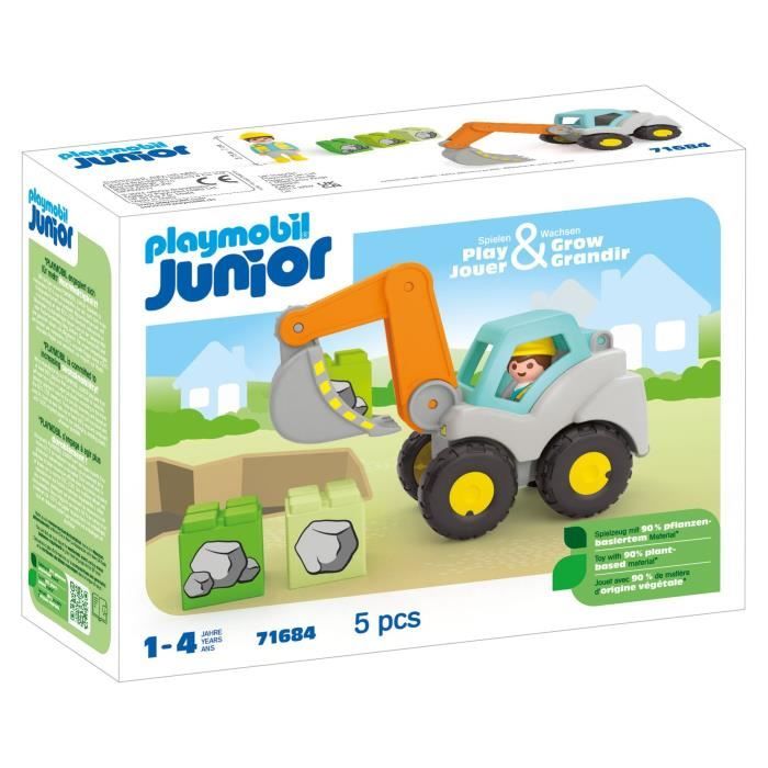 Jeux D'imitation Pelleteuse Playmobil La Boite