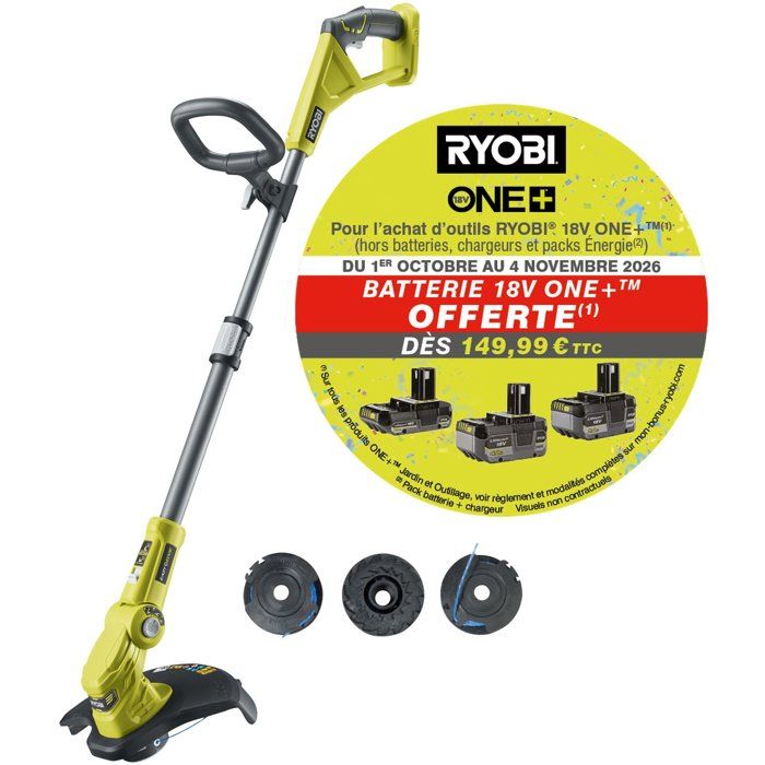 Coupe-bordures dresse-bordures - Électrique - RYOBI - OLT1832 - 18V