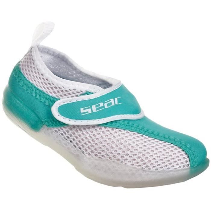 Seac Rainbow Chausson néoprène eau Vert - Aquashoes femme/enfant Taille 22