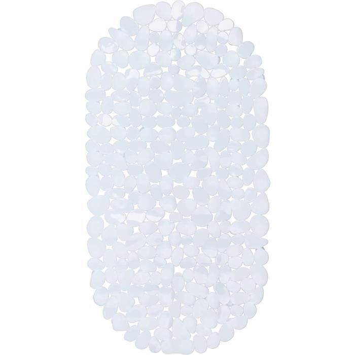 Spirella - Tapis Fond de Baignoire Mousse PVC Alaska - Tapis de Bain Antidérapant Ventouses + Trous de Drainage Anti Moisissure - Beige Bahamas - 71 X 36 cm