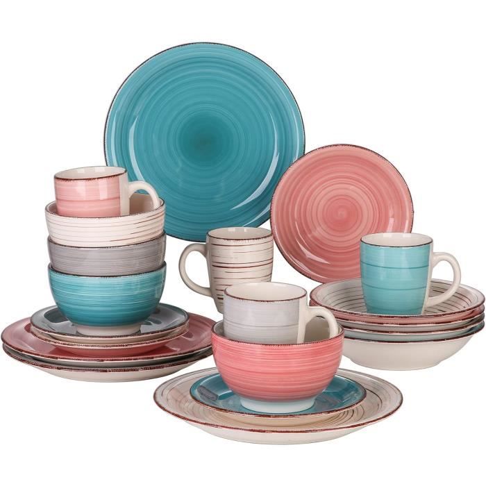 Vajilla Duralex Vancasso Serie Bella Vajillas De 16 Piezas Juego