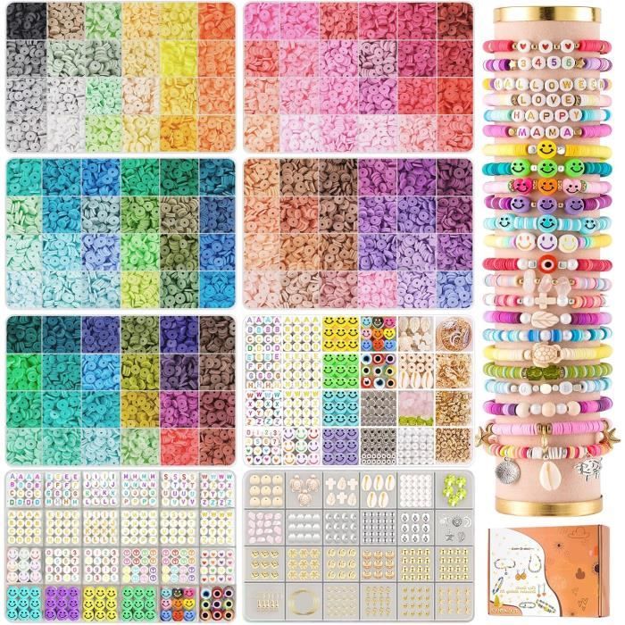 Lot De 120 Couleurs 36693 Pièces De 3 Mm De Perles Pour Bracelets, Bijoux De Fantaisie, Bricolage Pour Adultes, Avec 300 Lettres Sourire Pour Kit De Bricolage Pour Fabrication De Bijoux