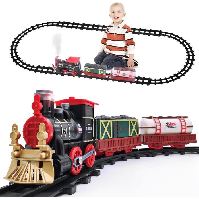 AMOUNE Train Jouet pour Enfants Machines Locomotive de Vapeur