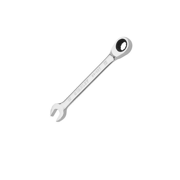 Clé mixte à cliquet métrique 12 mm Stanley 4 89 937 en acier double extrémité œillet 12 pans .169 mm - vue 5