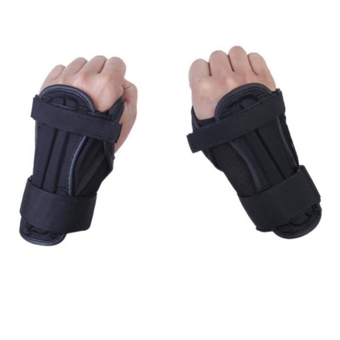 Une paire de gants de protection de ski de de snowboard réglables durables  pour enfants, protège-poignets de TAPIS DE SOURIS